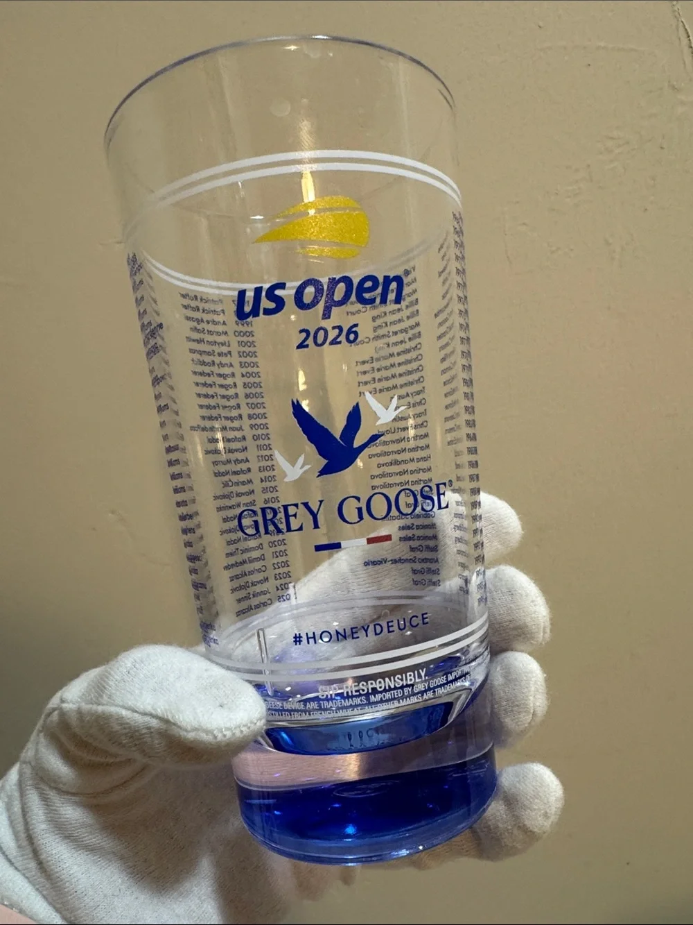 Grey Goose x US Open 2026 Blue Accent Plastic Cup - Grey Goose